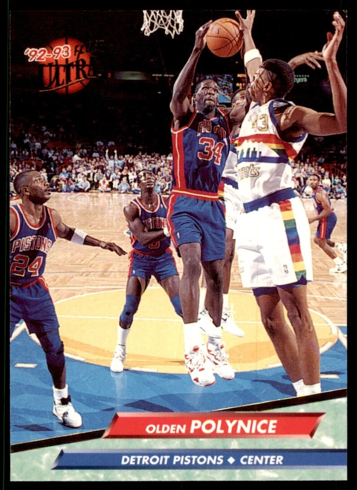1992-93 Fleer Ultra. Olden Polynice Detroit Pistons #259 - Image 1 of 2