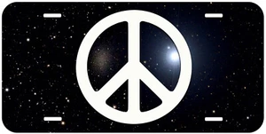 Peace Night Sky Novelty Car Tag Auto License Plate - Picture 1 of 3