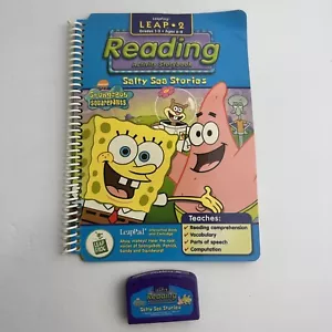 Libro y cartucho de actividades de lectura LeapFrog Leap 2 Bob Esponja historias de mar salado - Imagen 1 de 6
