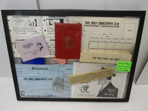 Vintage 1961 Dick Tracy Crime stopper Club Give Away Detective Kit complete - Picture 1 of 5