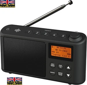 iBox Spectrum DAB/DAB+ Radio Portable Mains & Battery Powered LCD Display (E576) - Picture 1 of 11