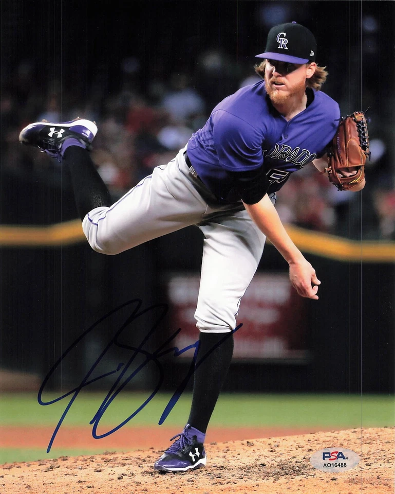 JON GRAY signed 8x10 photo PSA/DNA Colorado Rockies Autographed - Image 1 of 1