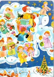 Adventskalender Engel Pakete Geschenke Winter Dorf gemalt von Lang Nr. 237103/4 - Bild 1 von 1
