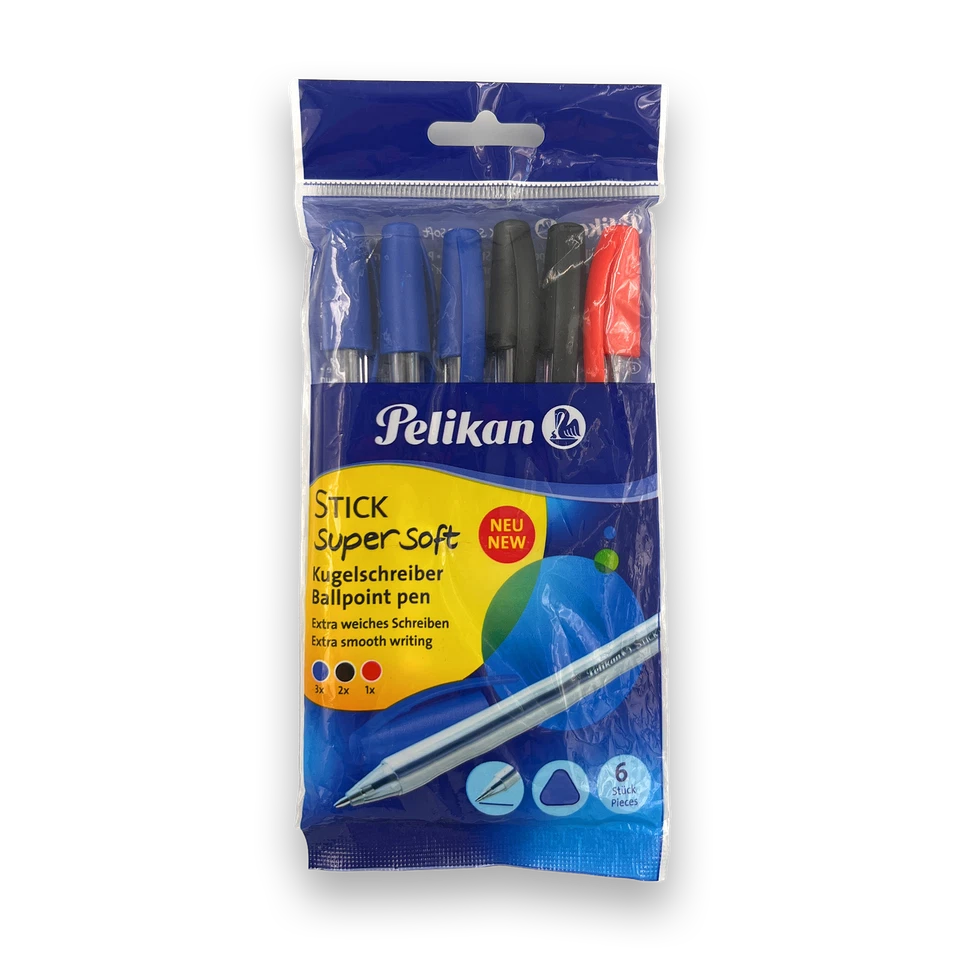 6er Set Pelikan Kugelschreiber Stick K86s super soft Schreibwaren  - Bild 1 von 1