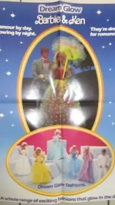BARBIE KEN DREAM GLOW POSTER BROCHURE ADVERTISING 62X43 CM - Picture 1 of 2