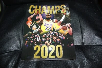 Nuevo programa/revista del campeonato de Los Angeles Lakers 2020 LeBron James Foto 1 de 2