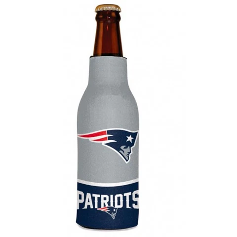 NFL New England Patriots Football League Licensed Bottle Hugger Drink Cooler Cover