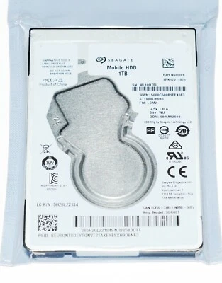 NEW Seagate 1TB Laptop HDD SATA III 128MB 2.5" ST1000LM035 7mm  Hard Drive - Image 1 of 4