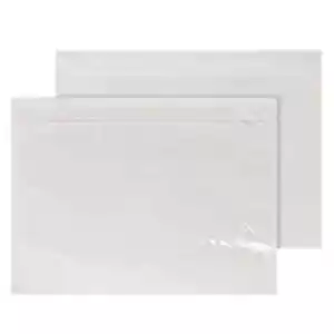 500 DOKUMENTE BEILIEGEN Brieftaschen Umschläge selbstklebend A4 einfach klar vollständige Box - Bild 1 von 2