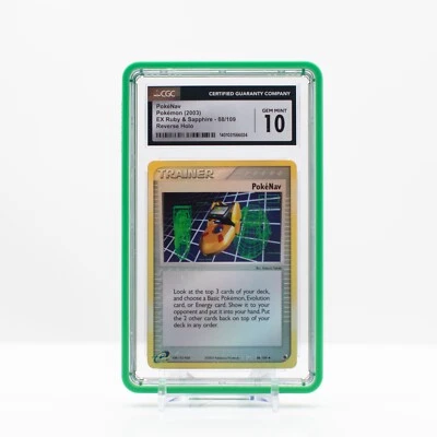 Pokemon PokeNav #88 Reverse Holo  EX Ruby & Sapphire 2003 - CGC 10 Gem Mint - Image 1 of 4