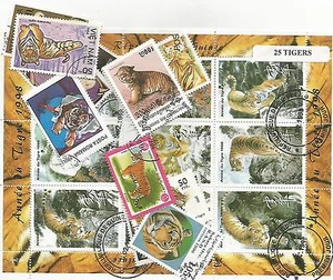 Themenmarken Konvolut " Tiger " - Bild 1 von 1