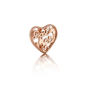 Charm Roségold Herz "Beste Mama" 2 viele Juwelen - Bild 1 von 1