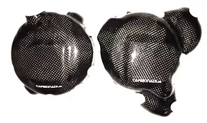 HUSQVARNA TE250 TE300 TPI 2T 2018 2022 2x CARBON KUPPLUNGSDECKEL LIMADECKEL - Bild 1 von 4