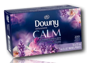 DOWNY Infusions CALM Lavender and Vanilla Fabric Softener Sheets 200ct - Picture 1 of 6