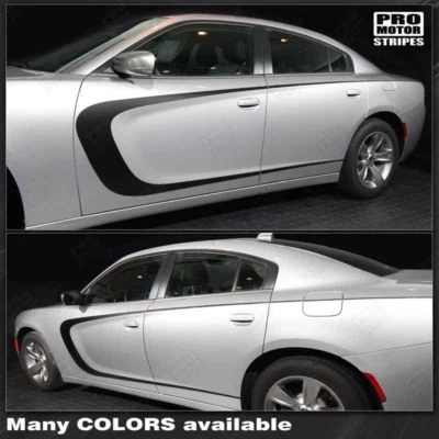 Наклейки Dodge Charger 2011-2023 Side Scallop Accent C-Stripes (выберите цвет) - Изображение 1 из 2