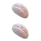  2 Count PU Bread Simulation Squeeze Loaf Model Faux Hamburgers Child Artificial