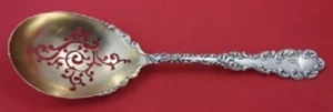 Waverly by Wallace Sterling Silver Ice Spoon Goldwashed 8 3/4" - Picture 1 of 1