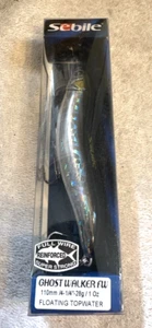 Neu Sebile Pre Pure Angeln 4-1/4" 110mm Ghost Walker 110 schwimmend 1oz TOPWATER - Bild 1 von 2