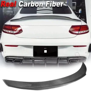 Alerón trasero de carbono real para Mercedes-Benz W205 C300 C63 2 puertas - Imagen 1 de 12