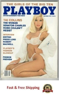 VINTAGE PLAYBOY MAGAZINE OCTOBER 1991, TAI COLLINS, Excellent - Picture 1 of 1