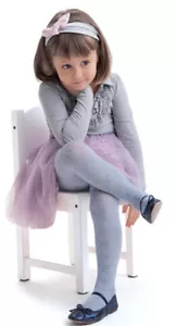 Medias acanaladas suaves cálidas fibras naturales para niñas de 2 a 12 años Knittex "AMIRA" - Imagen 1 de 1