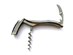 Laguiole en Aubrac Korkenzieher Kellnermesser aus Edelstahl glänzend - Bild 1 von 8