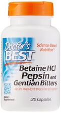 DOCTOR'S BEST BETAIN HCI 120 Kapseln mit Pepsin und Bitter-Enzian 650 mg