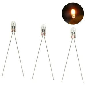 MP03W 100pcs Clear 2.5mm Mini Bulbs 12V 40mA Grain of Wheat Bulbs Warm White - Bild 1 von 6