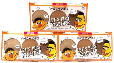 (3) Wet N Wild x Sesame Street Complexion Trio Sealed 1115661 - Best Buddies - Image 1 of 3