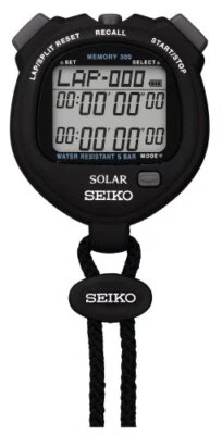 Cronómetro SEIKO STANDARD SOLAR Negro SVAJ001 Envío Gratis Japón con Seguimiento# Nuevo 64 Foto 1 de 4
