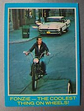 1976 Topps Happy Days #11 Fonzie - The Coolest Thing On Wheels-EX Free USA Ship