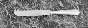 Perles by Christofle France Silverplate 8" Cheese Knife with Stainless Blade - Picture 1 of 3