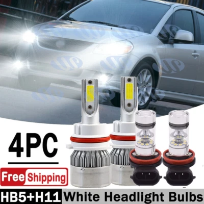 Para Suzuki SX4 2007-2013 4x Combo 9007 y H11 Faros LED Faros Antiniebla Bombillas Blancas Foto 1 de 4