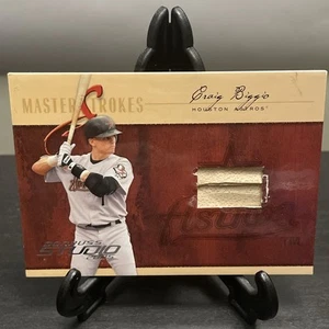 2005 Donruss Studio- Masterstrokes Craig Biggio #MS-19 CRACKED BAT!! /250 (MEM) - Picture 1 of 3