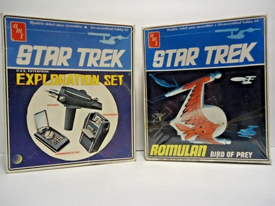 星际迷航原版电视节目探索套装和罗马AMT模型套件老式罕见 — 第 1/4 张图片