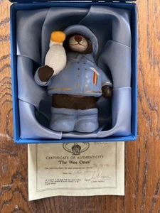 Lorrie-Mac Handcrafted The Wee Ones Raincoat Welly Bear & Duck Serial No 482 COA - Picture 1 of 9