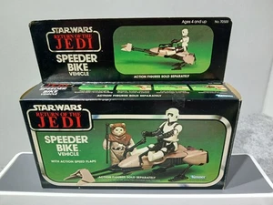 DE COLECCIÓN SPEEDER BICICLETA VEHÍCULO STAR WARS FIGURA DE ACCIÓN KENNER RETORNO DE LOS JEDI - Imagen 1 de 16