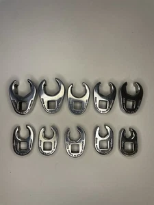 Juego de llaves de pie de gallo con tuerca de accionamiento métrico de 3/8 de 10 piezas a presión 9 mm 18 mm - Imagen 1 de 8