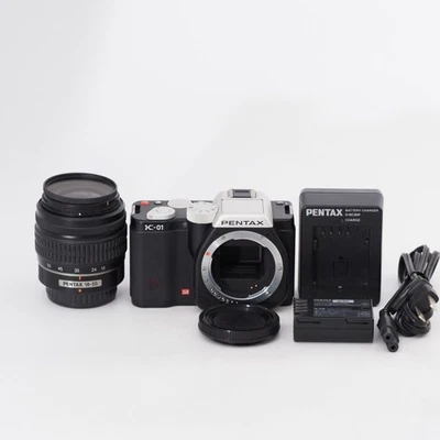 PENTAX K-01 body White/Black + 18-55mm Lens kit 6,400 Shots [Exc+] #12816 - Image 1 of 4