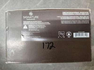 Signature Hardware SH441153BN - Cabezal de ducha - Níquel cepillado  Foto 1 de 2