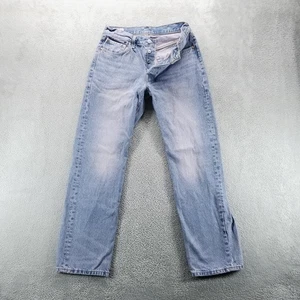 Levis 501 Jeans Womens 27 Blue 90s Straight Button Fly Light Wash High Rise - Picture 1 of 13
