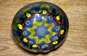 Vintage 60er Jahre handbemalter Kupfer Aschenbecher signiert datiert 1967 Mid Century - Bild 1 von 5