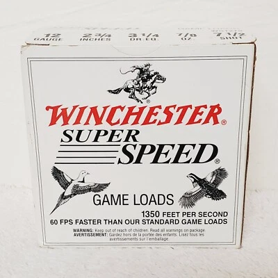 Winchester Super Speed Game Load 12g Collector's EMPTY BOX - Image 1 of 4