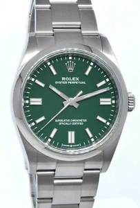 NOS Rolex Oyster Perpetual 36 Steel Green Dial Watch B/P '21 126000 - Picture 1 of 12