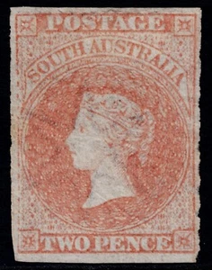 1860 South Australia 2d Pale Red Rouletted SG 24a Fine MNG Cat. £275.00 - Picture 1 of 1