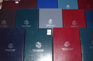 COMPLETE 14 PIECE SET U.S. PRESTIGE SETS 1983 - 1997 ONE LOT - FREE SHIPPING - Picture 1 of 9