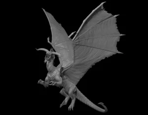 Black Greatwyrm for D&D Dungeons and Dragons Pathfinder DND Mini - Imagen 1 de 1