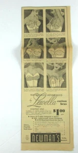 Anuncio impreso recortado 1963 Newman's Clothing Store anuncio - Imagen 1 de 4