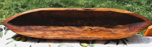 Holzboot Holz Schale Obstschale Teak Boot 50 cm Handgefertigt Tisch Deko Unikat - Bild 1 von 3