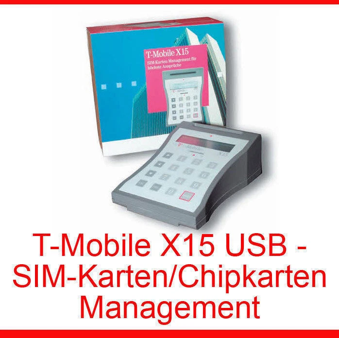 USB CHIPKARTENLESER T MOBILE X15 SIM CHIP-CARD COPYING VERWALTEN f WIN XP 7 MM - Bild 1 von 1